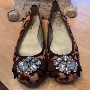 Jessica Simpson Leopard Flats